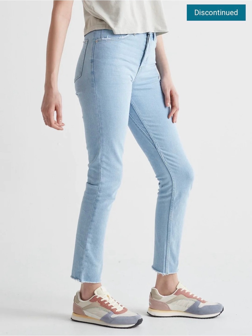 DU/ER Midweight Denim High Rise Taper - Light Bleach Raw - Size 27